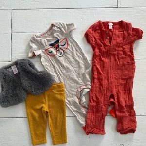 12 month Cat and Jack bundle 4 pieces
